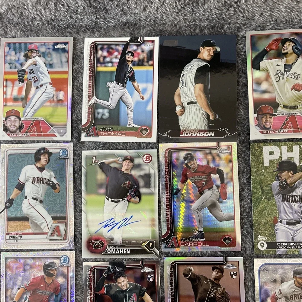 Arizona Diamondbacks Baseball 23 Card Lot‎ - Rookies, Stars, Inserts, Parallels